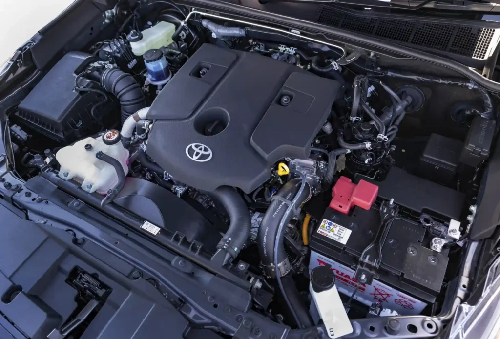 Motor turbodiésel 2.8 de la Toyota Hilux asistido por sistema mild-hybrid