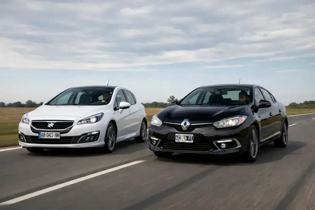 El “falso clavo” argentino: modelos que parecían mala compra y hoy son una oportunidad Sedanes y hatchbacks usados en ruta argentina representando autos considerados falso clavo.