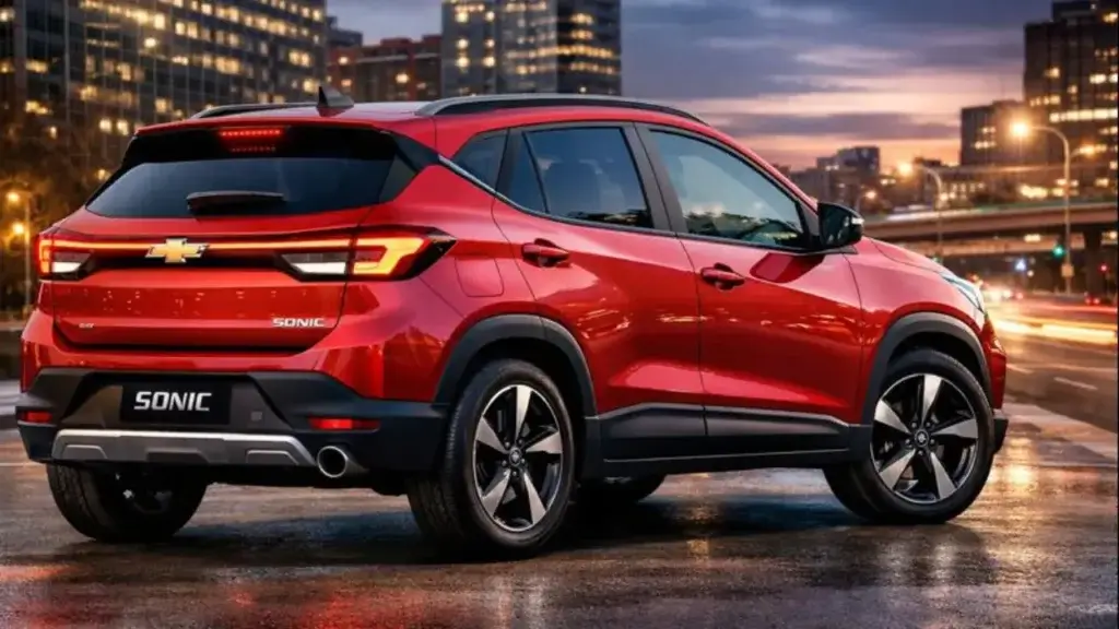 chevrolet sonic 2026 vista trasera