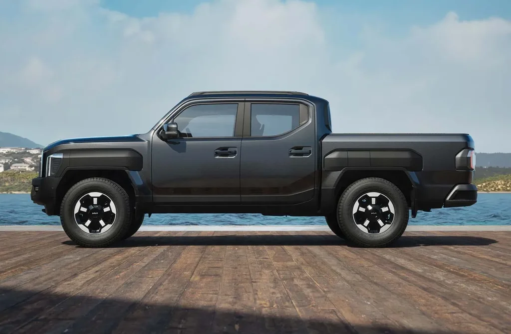 Kia inicia la reserva de la pickup Tasman que llega importada desde Corea 2 kia tasman vista de costado
